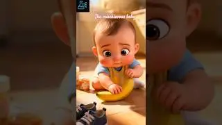 The mischievous baby.😈#aivideo #shorts #aianimation