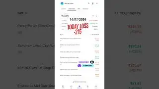 Mutual Fund Portfolio Review 14/01/2026 #shorts  #mutualfunds #portfolioupdate #Naveen941 #money
