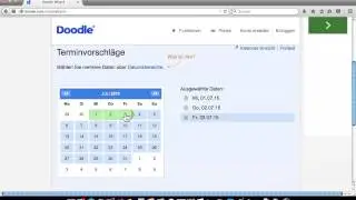 Doodle erstellen, Umfrage einrichten