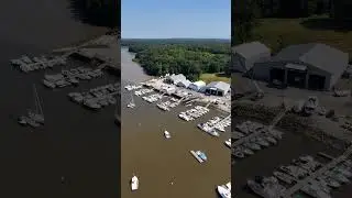 Yankee Marina & Boatyard, Yarmouth ME Aerial view ( DJI Mini 4 Pro)