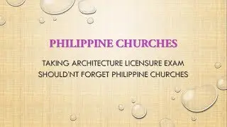PHILIPPINE  CHURCHES