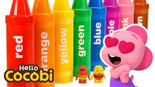 🌈Learn Colors with Crayon Surprises | Hello Cocobi
