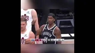 Fan runs on court and up to Donovan Mitchell Mid-Game