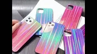 Laser Design Cover aus Hartglas f&uuml;r Apple iPhone - MUST HAVE 2020 !