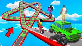 SHINCHAN AND FRANKLIN TRIED THE IMPOSSIBLE STAR SPEED BOOSTER TUNNEL PARKOUR CHALLENGE GTA 5 GAMING 