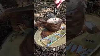 Hot chocolate in the woods. #hotchocolate #chocolate #bushcraft #outdoorscooking #fire