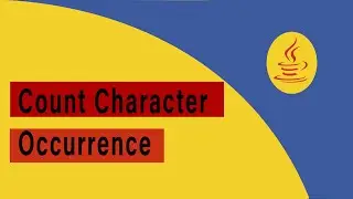 Java Code to count character occurrence