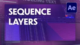 Quickly sequence and offset layers in After Effects | Tutorial