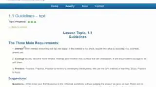 Mindfulness For Beginners - Course Navigation
