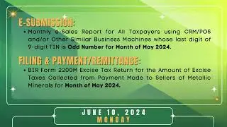 Tax Calendar June 10, 2024