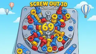 Screw Out 3D: Nut Sort Jam - Part 69 - Android Gameplay
