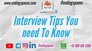 Interview Tips You need To Know @codingspacex #codingspacex