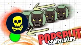 INSANE POPSPLIT MONTAGE IN AGARIO!! // BEST POPSPLITS EVER!!