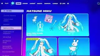 Snow Hatsune Miku bundle is now here in the item shop
