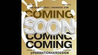 Coming Soon Launch Party- Meta LIVE announcement flyer for: Alien Alchemist Brand/Formation Hair