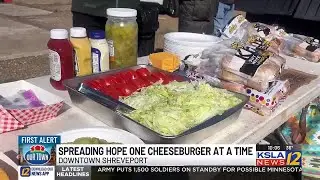 Unhoused community in Shreveport gets together for a feast