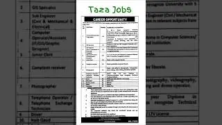 WASA Govt Jobs In Punjab Pakistan 2026 Apply Now Middle Matric Intermediate