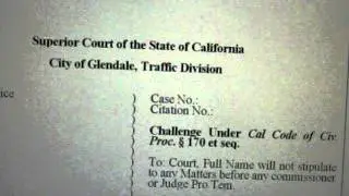 Motion I would file to disqualify a Commissioner