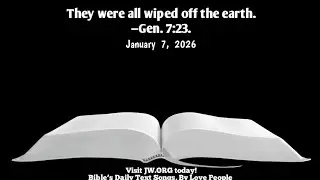 Jehovah Judges With Perfect Wisdom - Daily Text JW Today Song  | January 7, 2026