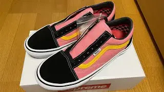 Supreme x Vans Skate Old Skool Pink