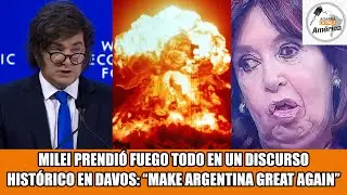 MILEI PRENDI&Oacute; FUEGO TODO EN UN DISCURSO HIST&Oacute;RICO EN DAVOS: 