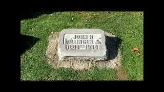Visiting John Dillinger, Crown Hill Cemetery. Indianapolis, IN.