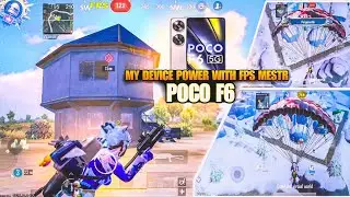 POCO F6 BGMI Gameplay | Clutch Skills + FPS Meter Test 🔱
