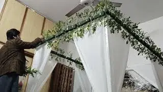 Wedding first night Room Decoration | first night decoration ideas | bedroom decoration