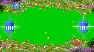 Valentine Day.Romantic Red Flower Template (Background) Green Screen.{NCTB}