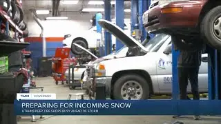 Salt Lake tire shops busy ahead of snow storm