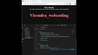 CSS Text Stroke Effect | Frontend Trick 2025 #css  #html   #codingforbeginners