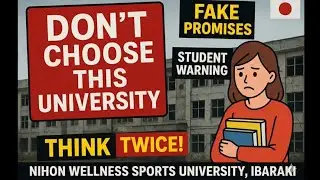Nihon Wellness Sports University in Japan isn&rsquo;t what it claims to be &mdash; don&rsquo;t waste future here.🚫🎓