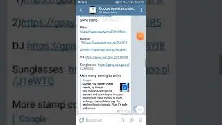 Google pay stamp giveway channel