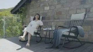 GRAND PATIO Outdoor Rocking Chair Set, Bistro Set for Patio Porch Deck