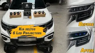 Модернизация фар Kia Seltos | Установка 6-светодиодного проектора | FE RETROFIT OCTOQ PROJECTORS
