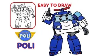 HOW TO DRAW ROBOCAR POLI