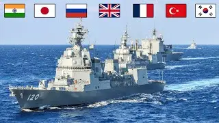 Destroyer Strength Comparison by 10 Countries