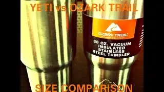 30oz Tumbler Yeti vs Ozark Trail Comparison