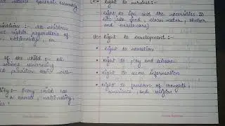 INTERNATIONALLY ACCPETED RIGHTS OF THE CHILD,     Subject-child health nursing bsc 3rd year..INC