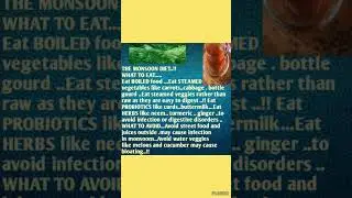 DIET DURING MONSOON..!! #monsoon #diet