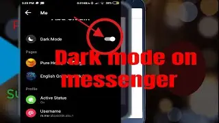 How to active Dark mood on Messenger app