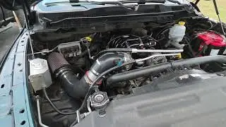 6.4 hemi truck intake and catch can done! So far draggy shows improvement 