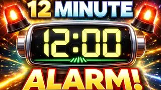 12 Minute Timer Alarm ⏰ | Focus, Study, Workout Countdown with Alarm