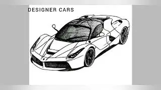 How to draw a Ferrari la ferrari
