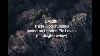 DAX30 Price Action & Trade Opportunities @ London Fix Levels #daytrading #dax #indices