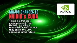 Major Changes to CUDA #nvidia #rtx #rtx5090 #rtx5080 #rtx5070 #rtx5070ti #cuda @3DGAMEMAN ​