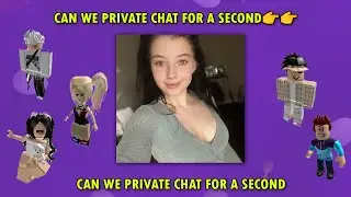 💭TEXT To Speech Emoji Group Roblox Chat Conversations - Can we private chat for a second