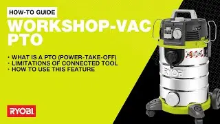 RYOBI Wet & Dry Vac (RACWDV30MC) Power-Take-Off Mode - How To