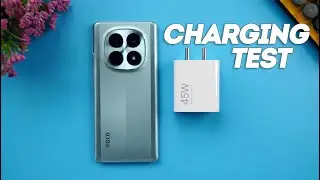 Тест зарядки Poco M8 ⚡️Турбозарядка 45 Вт 🔋