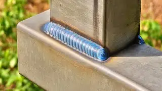 Not many people know the technique of welding thin galvanized square pipes